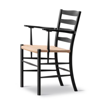 Klint karmstol - Naturflettet-svarts lakkert eik - Fredericia Furniture