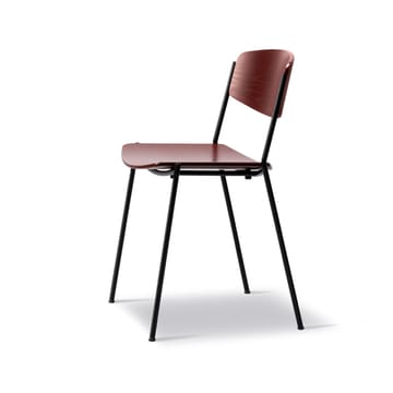 Lynderup 3080 stol - Rød ask-svart stålstativ - Fredericia Furniture
