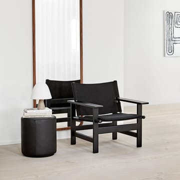 Mono sittepuff - Lær omni 301 black-Ø39 cm - Fredericia Furniture
