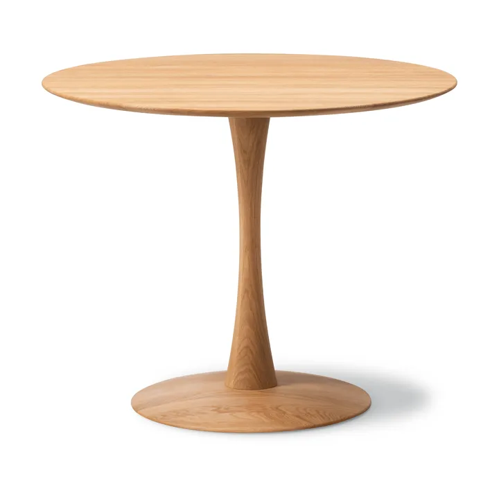 ND106 Trisse spisebord - Oljebehandlet eik, Ø90x73 cm - Fredericia Furniture