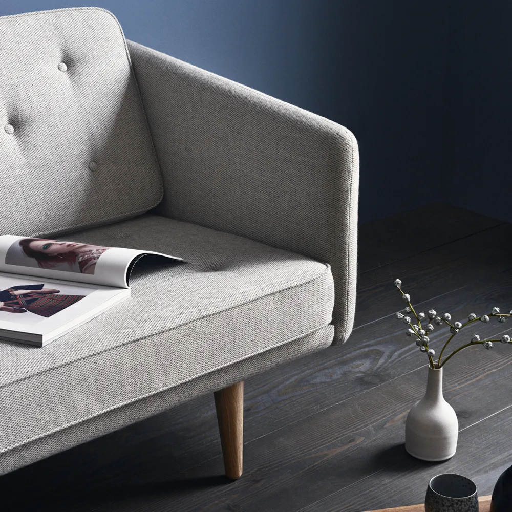 No 1 sofa 3-seter, Remix 173-remix 123-ekben Fredericia Furniture