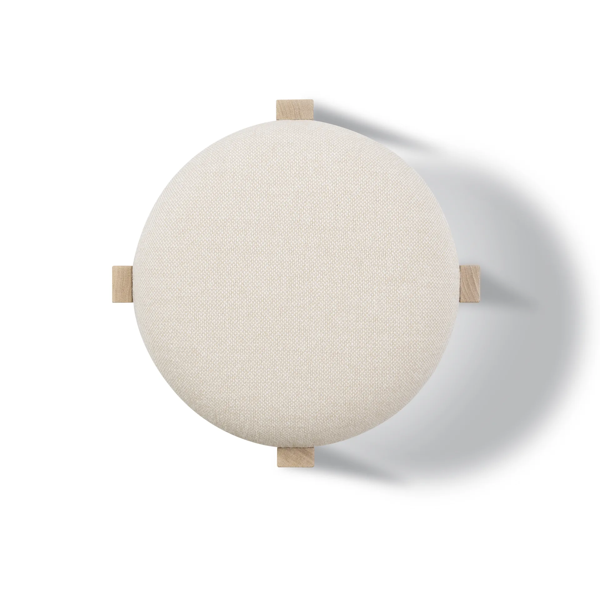 Pioneer rund krakk lav, Hallingdal 200-lakkert eik Fredericia Furniture