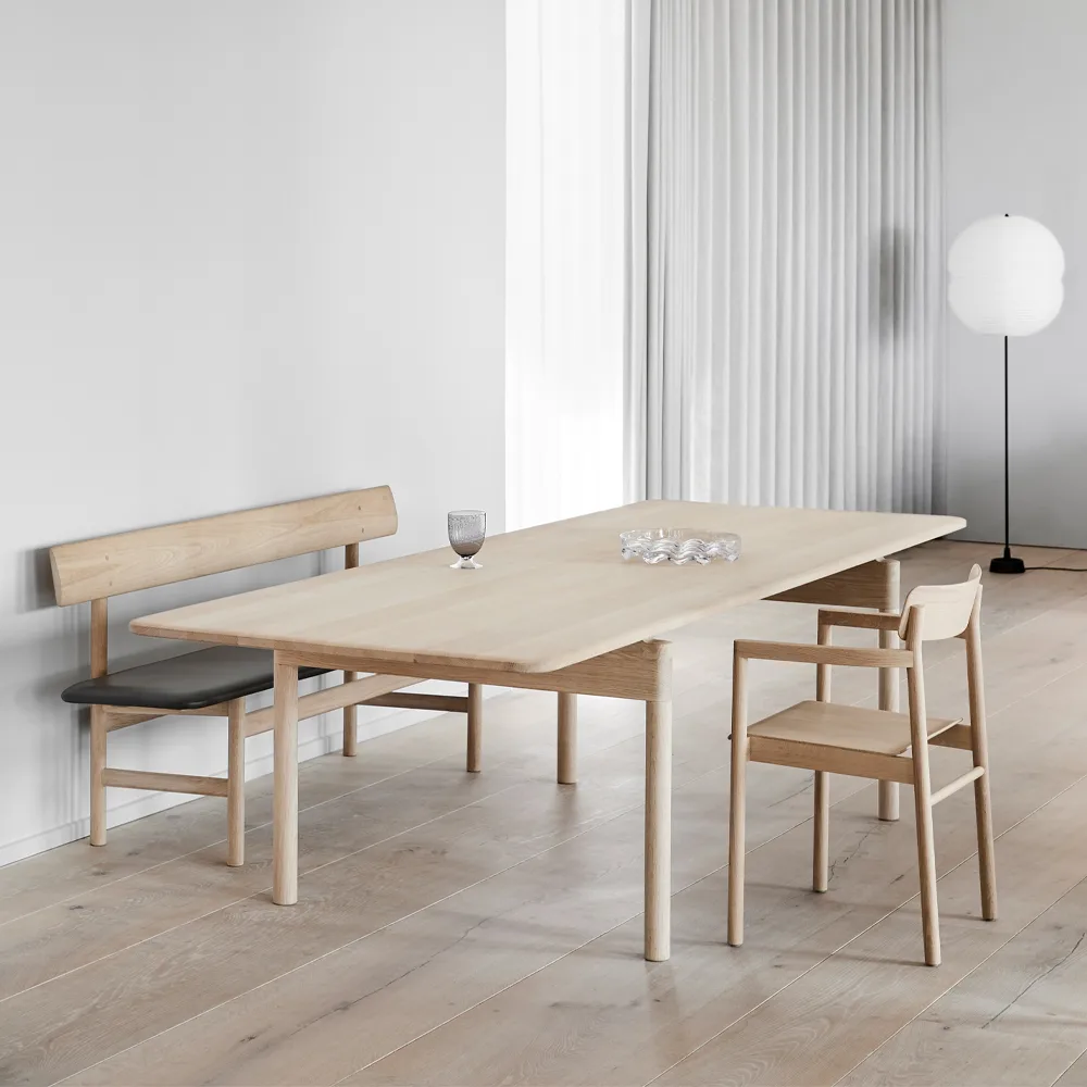 Post 6438 spisebord, Røkt oljet eik, 100x225 cm Fredericia Furniture