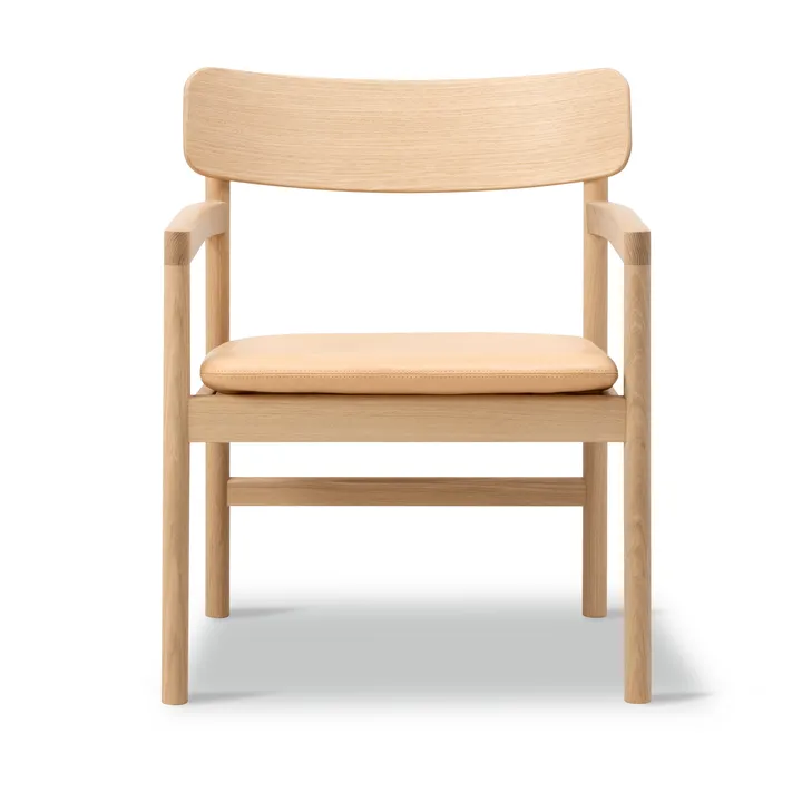 Post loungestol - Vegeta lær-lysoljet eik - Fredericia Furniture