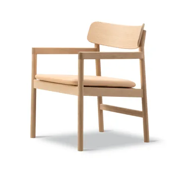 Post loungestol - Vegeta lær-lysoljet eik - Fredericia Furniture