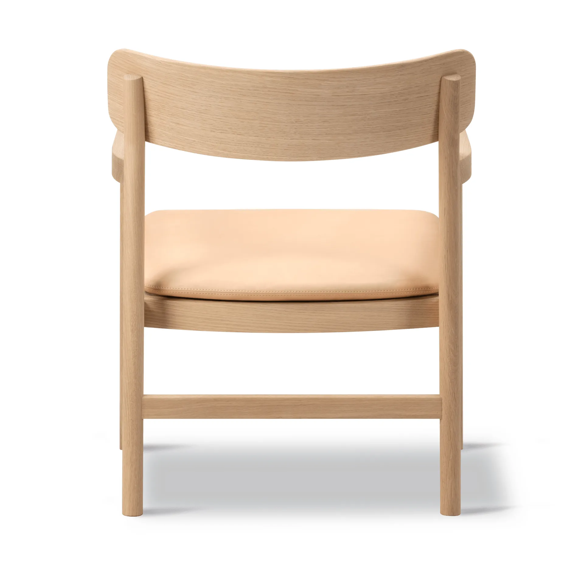 Post loungestol, Vegeta lær-lysoljet eik Fredericia Furniture