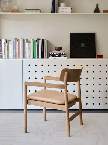 Post loungestol - Vegeta lær-lysoljet eik - Fredericia Furniture