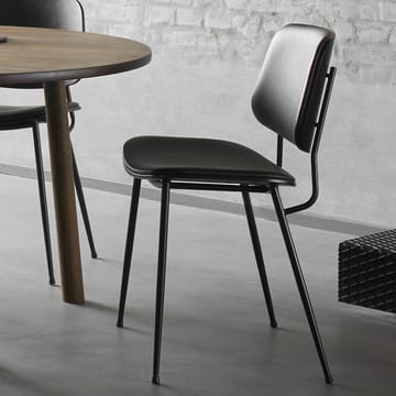 Søborg 3062 Metallstol fullt polstret - Lær omni 307 cognac-krom - Fredericia Furniture
