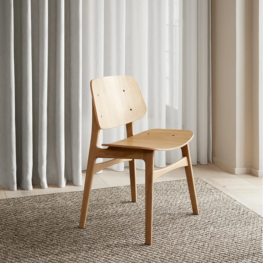 Søborg wood stol, Klarlakkert eik Fredericia Furniture