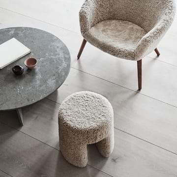 Sequoia sittepuff - Fårskinn moonlight - Fredericia Furniture