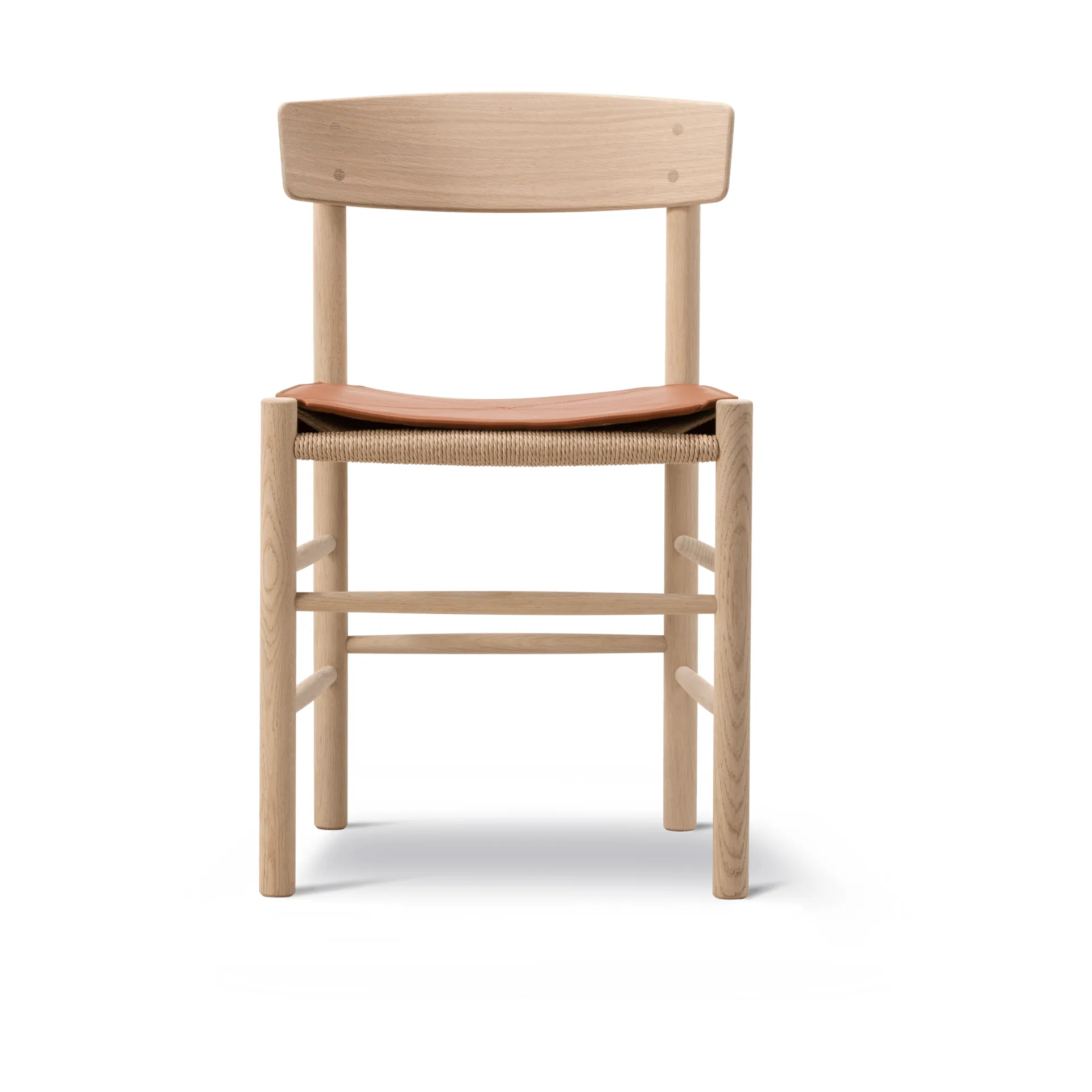Sittepute i skinn til J39 stol, Läder Cera 905 Russet Brown Fredericia Furniture