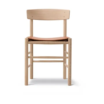 Sittepute i skinn til J39 stol - Läder Cera 905 Russet Brown - Fredericia Furniture