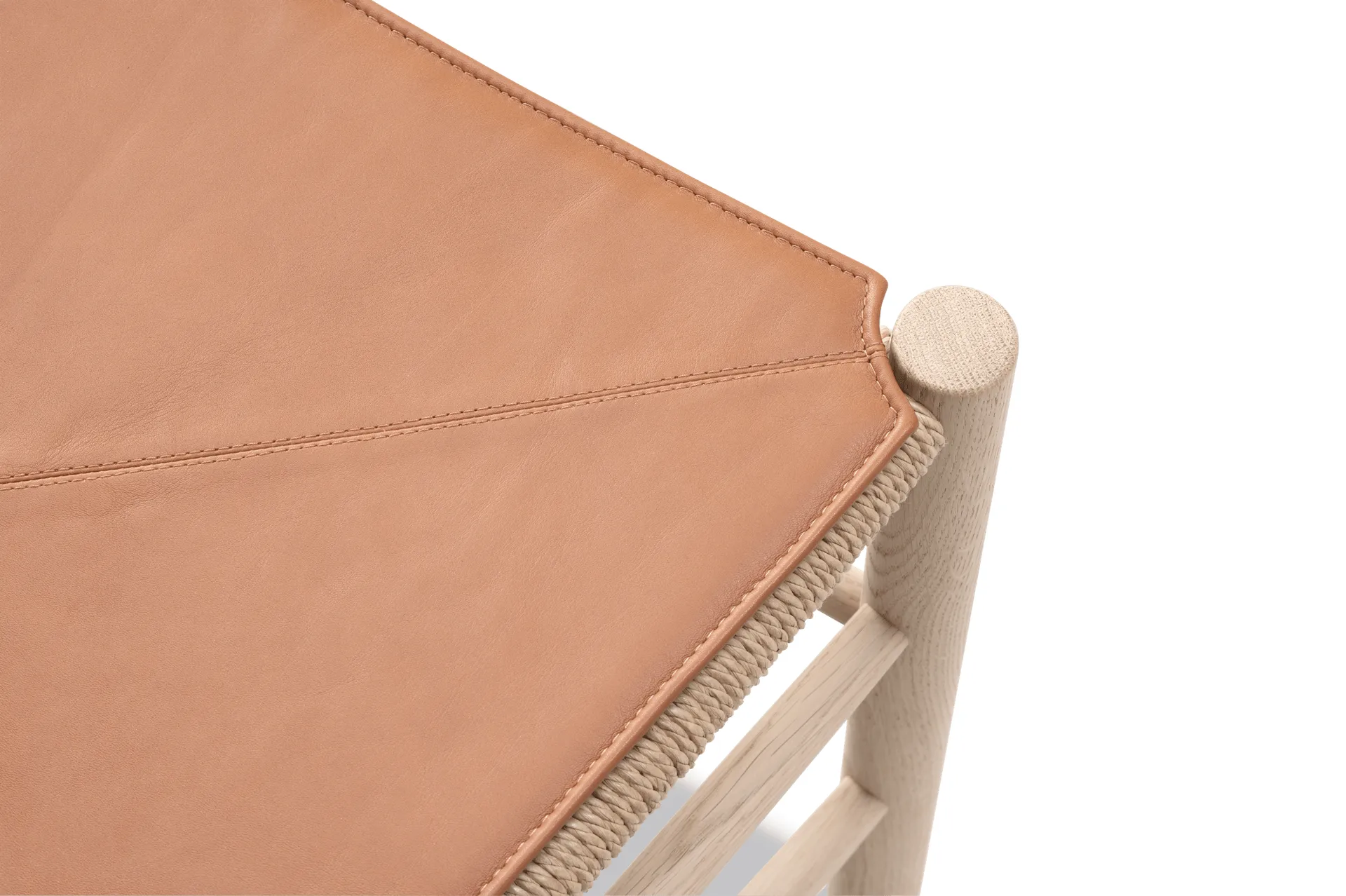 Sittepute i skinn til J39 stol, Läder Cera 905 Russet Brown Fredericia Furniture