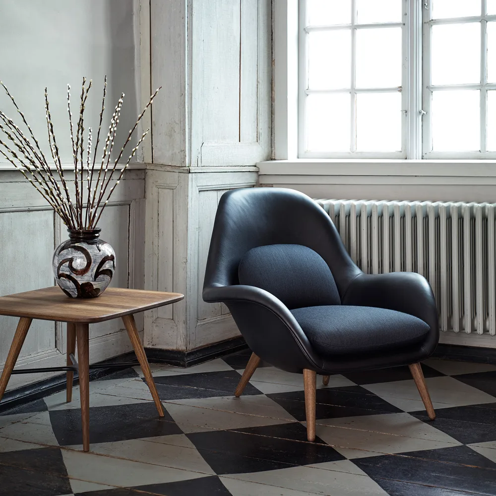 Swoon lenestol, Hallingdal 65 180-oljet eik Fredericia Furniture