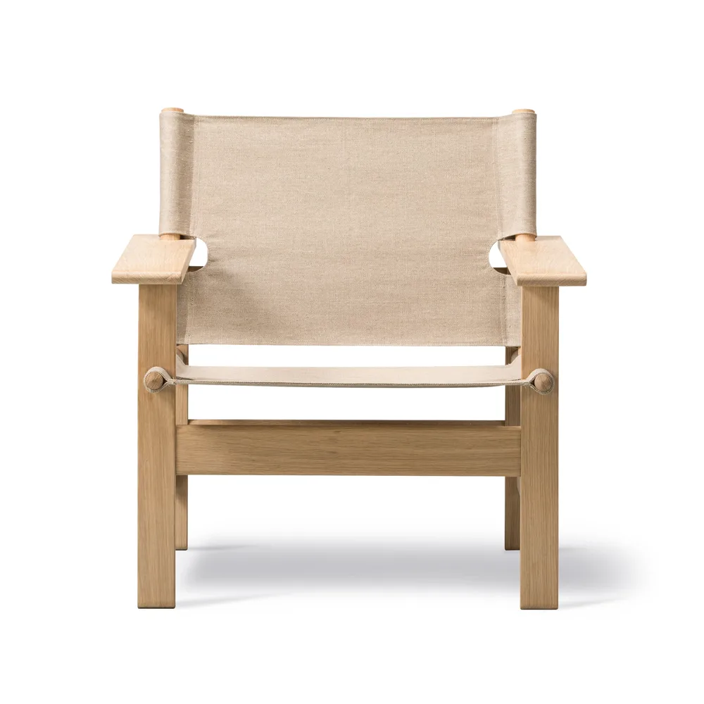 The Canvas Chair lenestol, Canvas natur-lysoljet ekstatív Fredericia Furniture