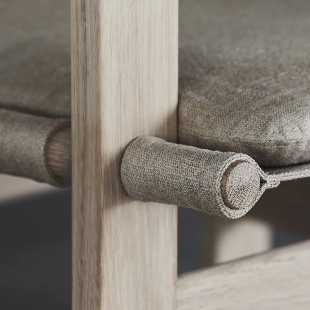 The Canvas Chair lenestol, Canvas natur-såpet eikstativ Fredericia Furniture
