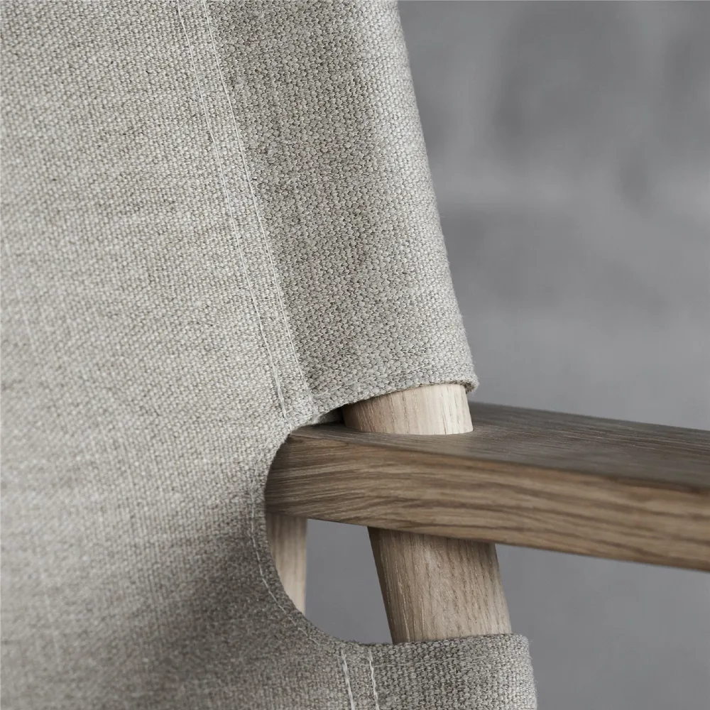The Canvas Chair lenestol, Canvas natur-såpet eikstativ Fredericia Furniture