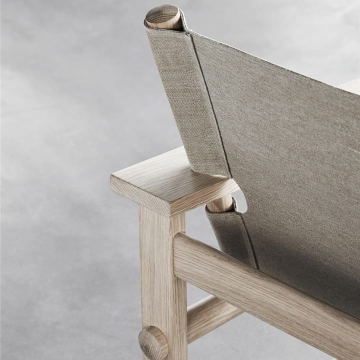 The Canvas Chair lenestol, Canvas natur-såpet eikstativ Fredericia Furniture