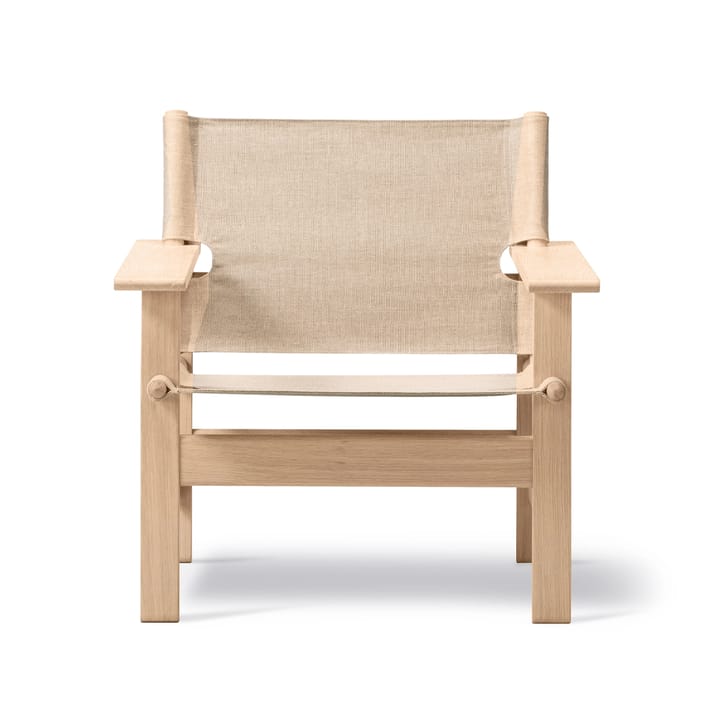 The Canvas Chair lenestol - Canvas natur-såpet eikstativ - Fredericia Furniture