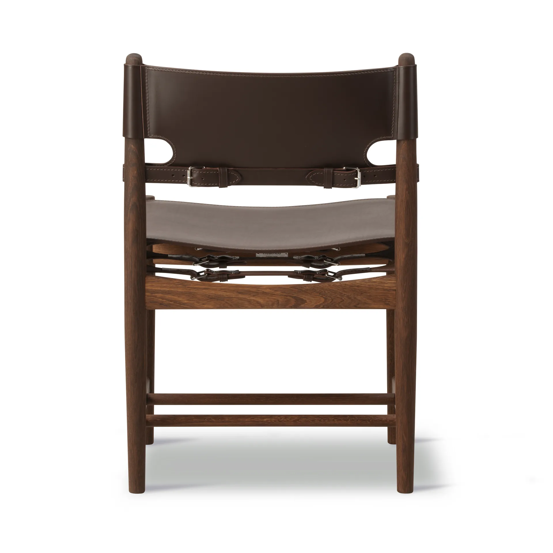 The Spanish Dining Chair, Lær mørkbrun-røkt eik Fredericia Furniture
