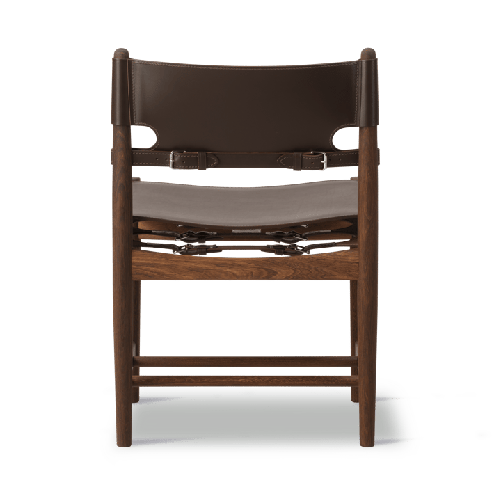The Spanish Dining Chair, Lær mørkbrun-røkt eik Fredericia Furniture