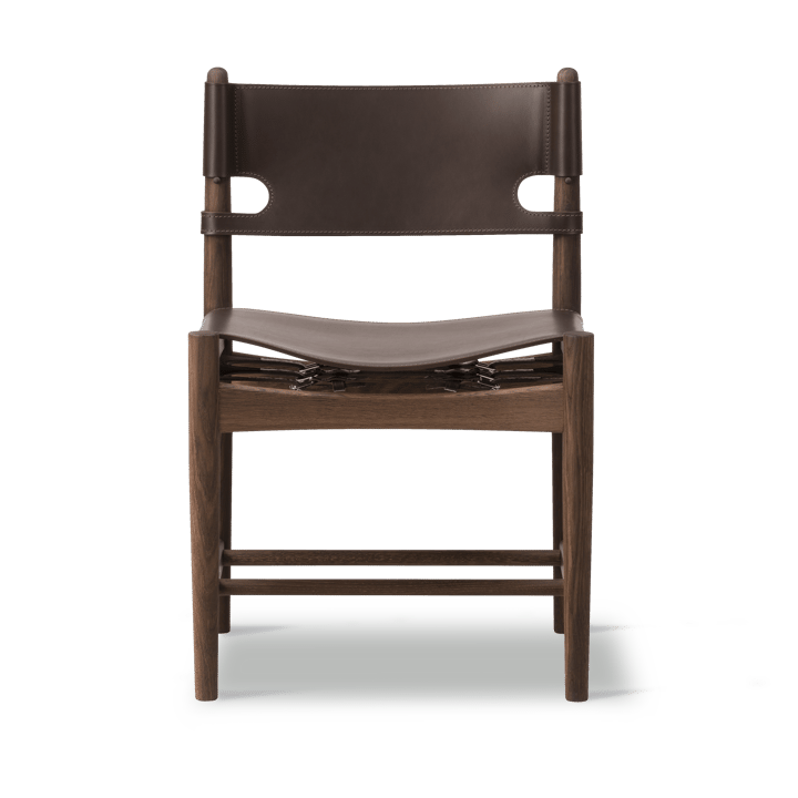 The Spanish Dining Chair, Lær mørkbrun-røkt eik Fredericia Furniture