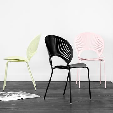 Trinidad 3398 stol - Klarlakkert bok-ben krom - Fredericia Furniture