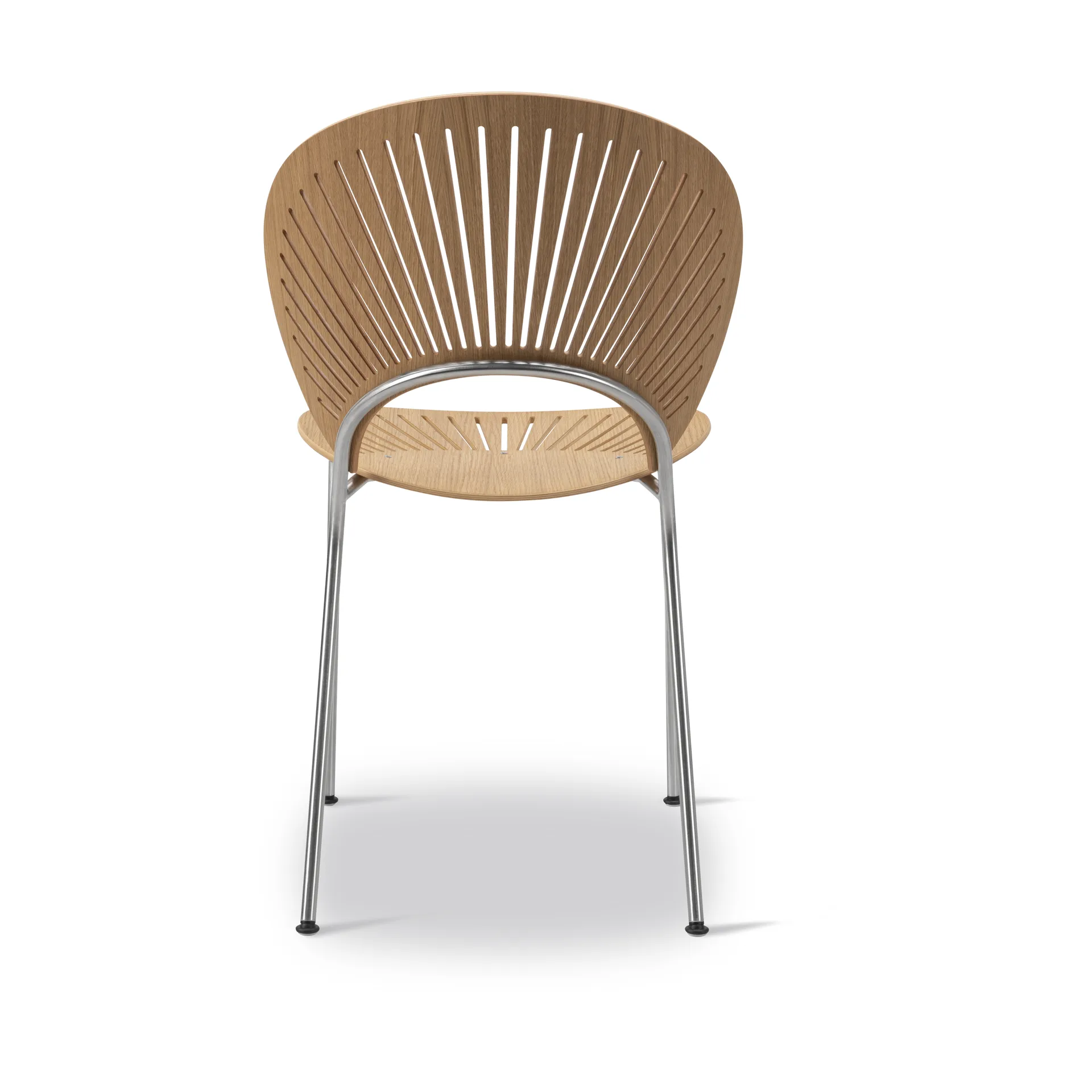 Trinidad 3398 stol, Oljet eik-rustfritt børstet stål Fredericia Furniture