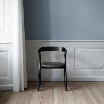 Yksi 3341 stol - Lær premium 88-svartlakkert eik - Fredericia Furniture