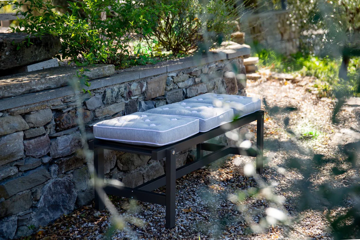 Benk 45, Black, 135 cm Fri Form