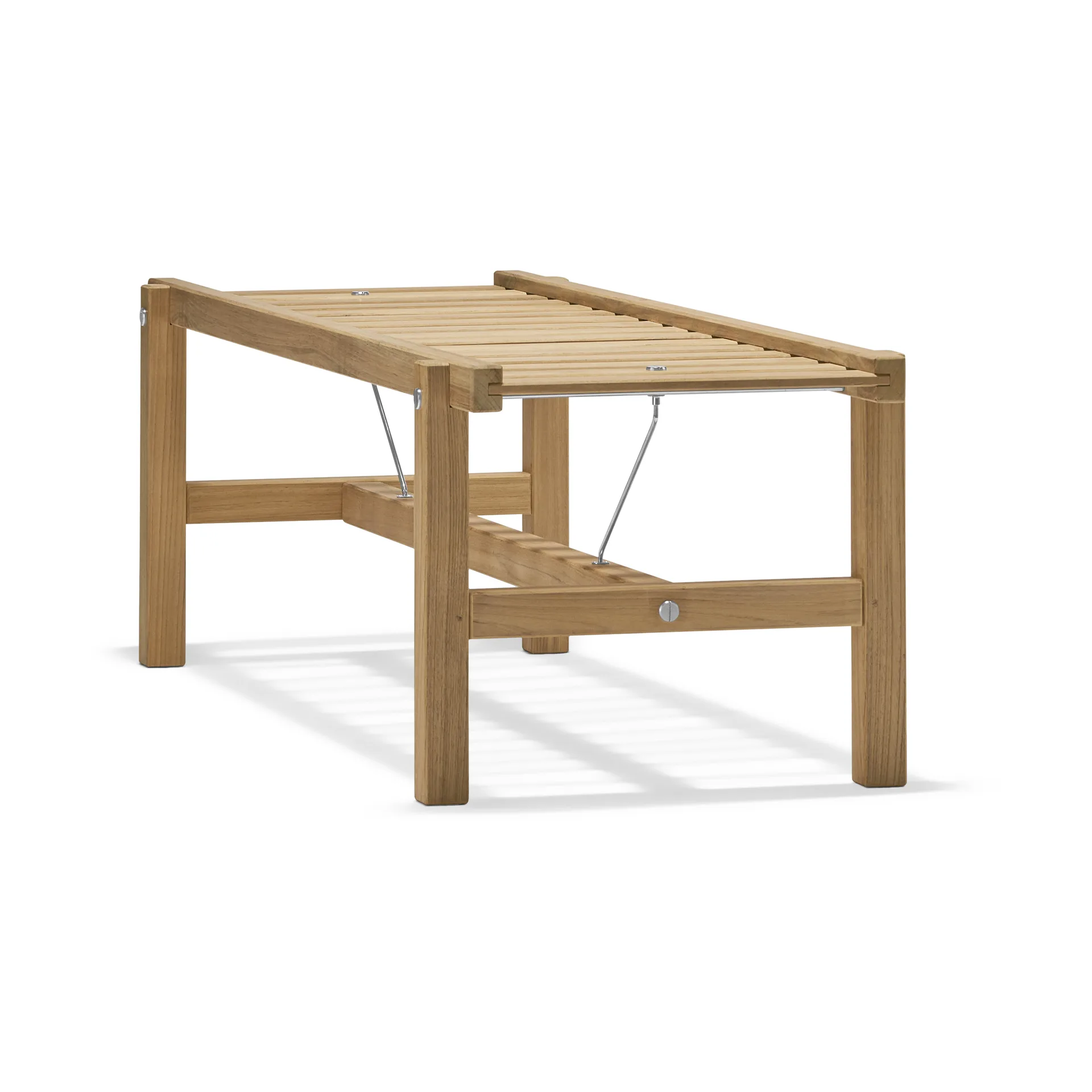 Benk 45, Teak, 135 cm Fri Form