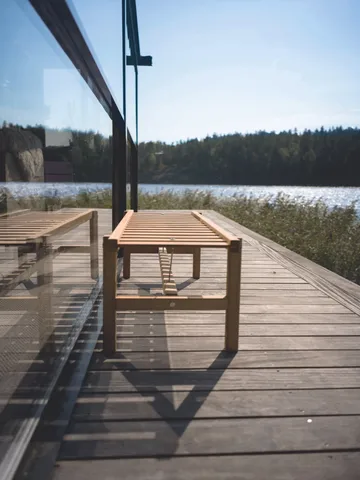 Benk 45 - Teak, 135 cm - Fri Form