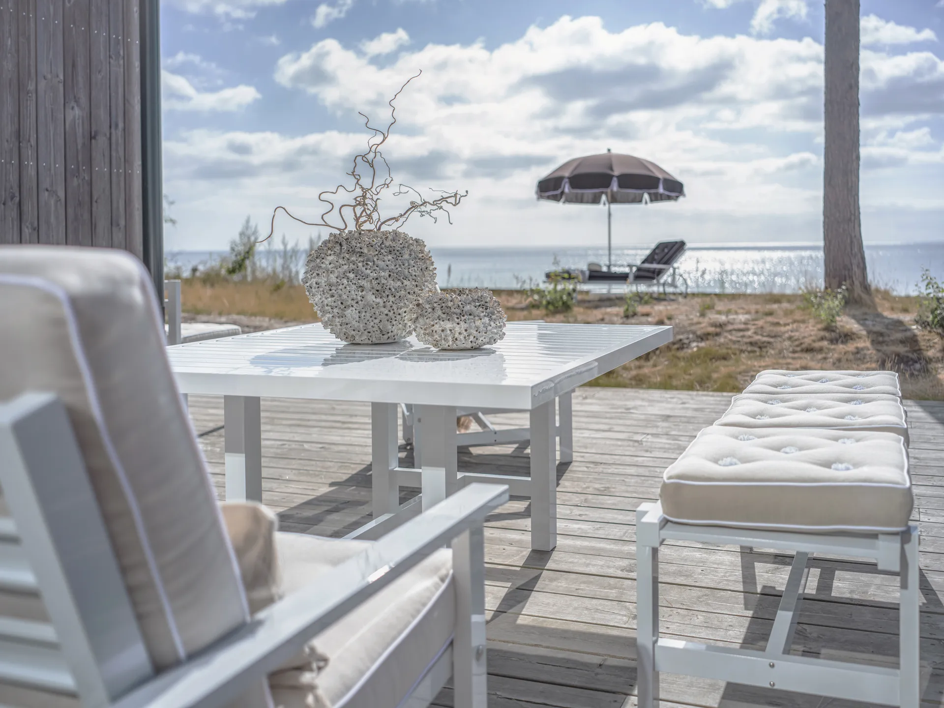 Benk 45, White, 135 cm Fri Form