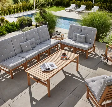 Bord 63 - Teak, 150x73x51 cm - Fri Form