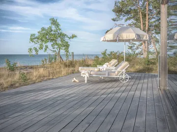 Parasoll 90 - Beige, Ø220 cm - Fri Form