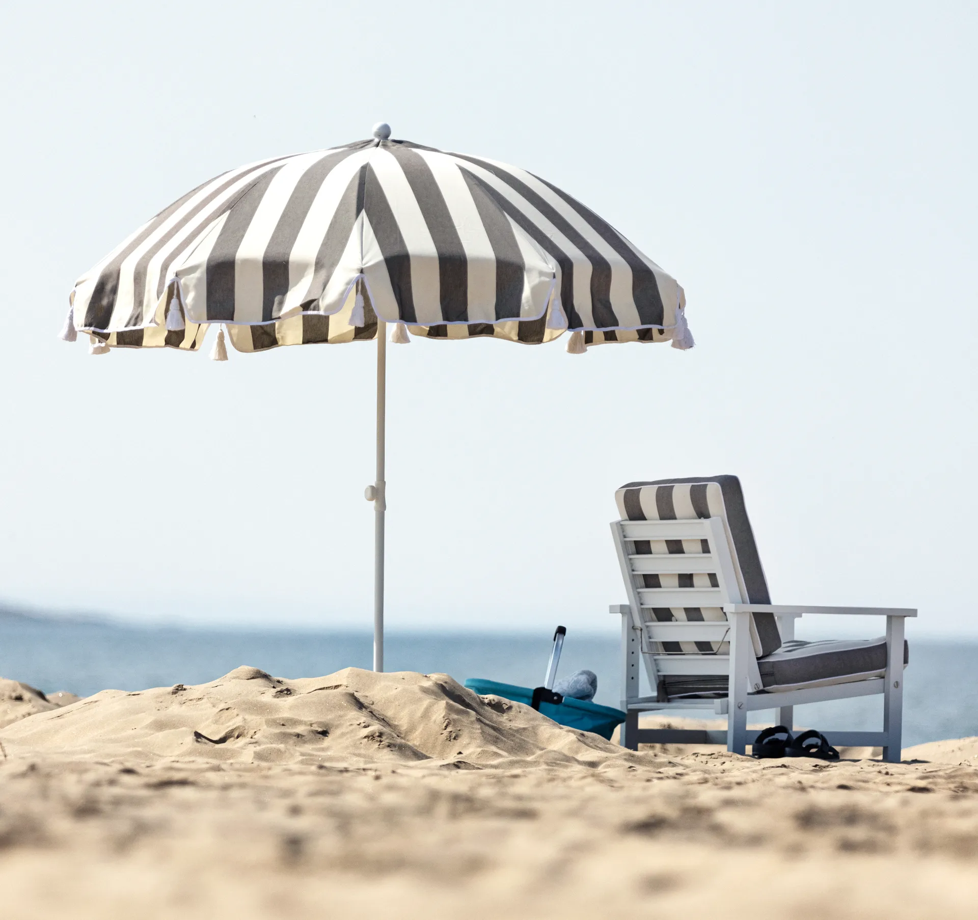 Parasoll 90, Crown striped, Ø220 cm Fri Form