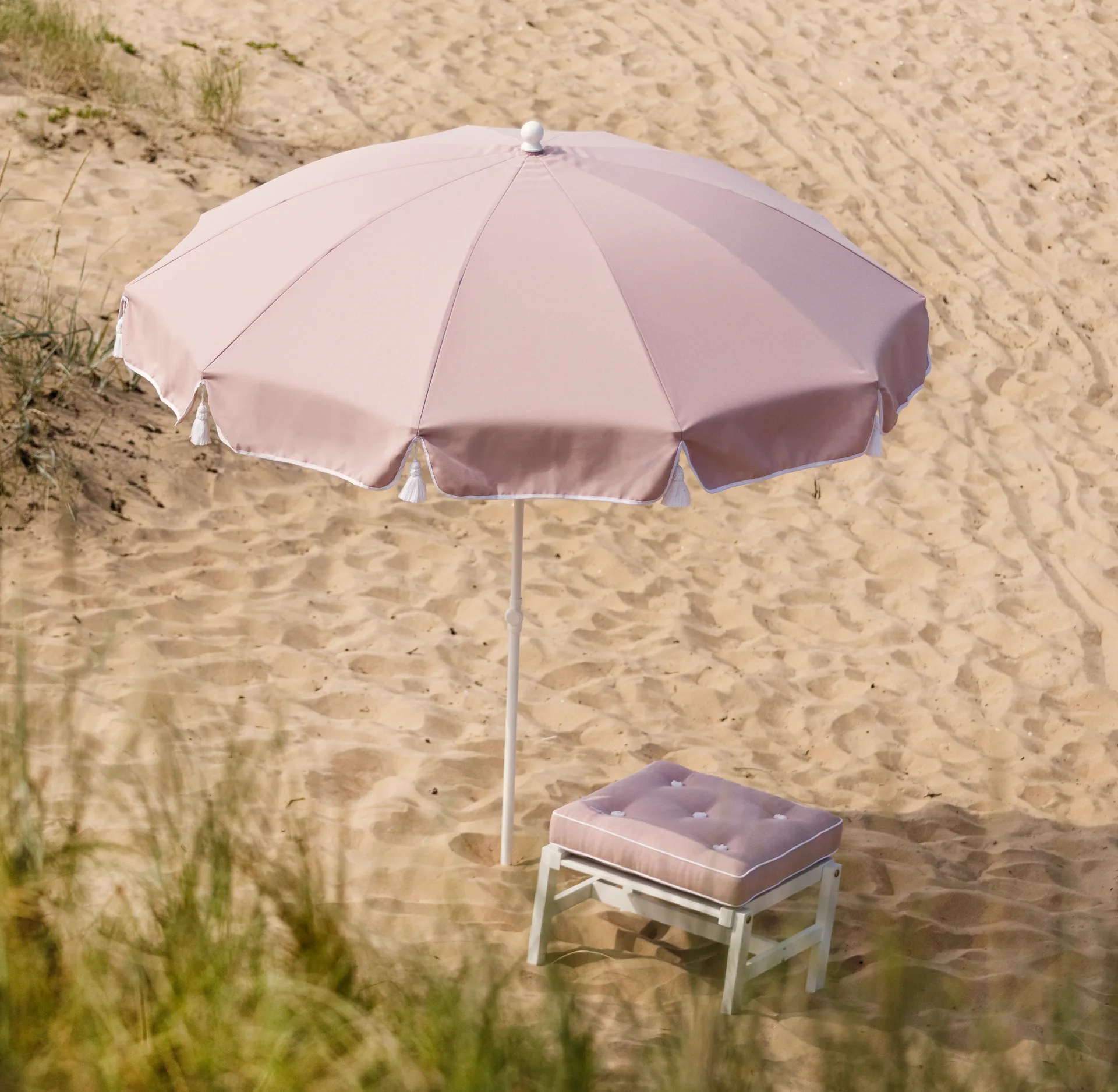 Parasoll 90, Light pink, Ø220 cm Fri Form