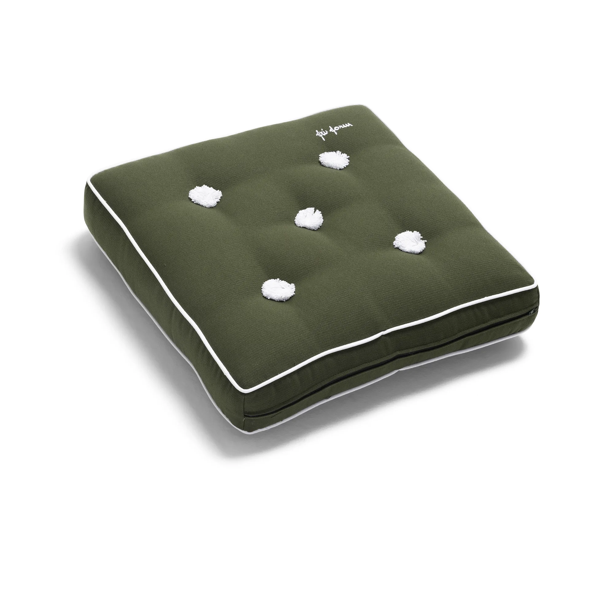 Pute 42, Kahki green, 42x,42 cm Fri Form