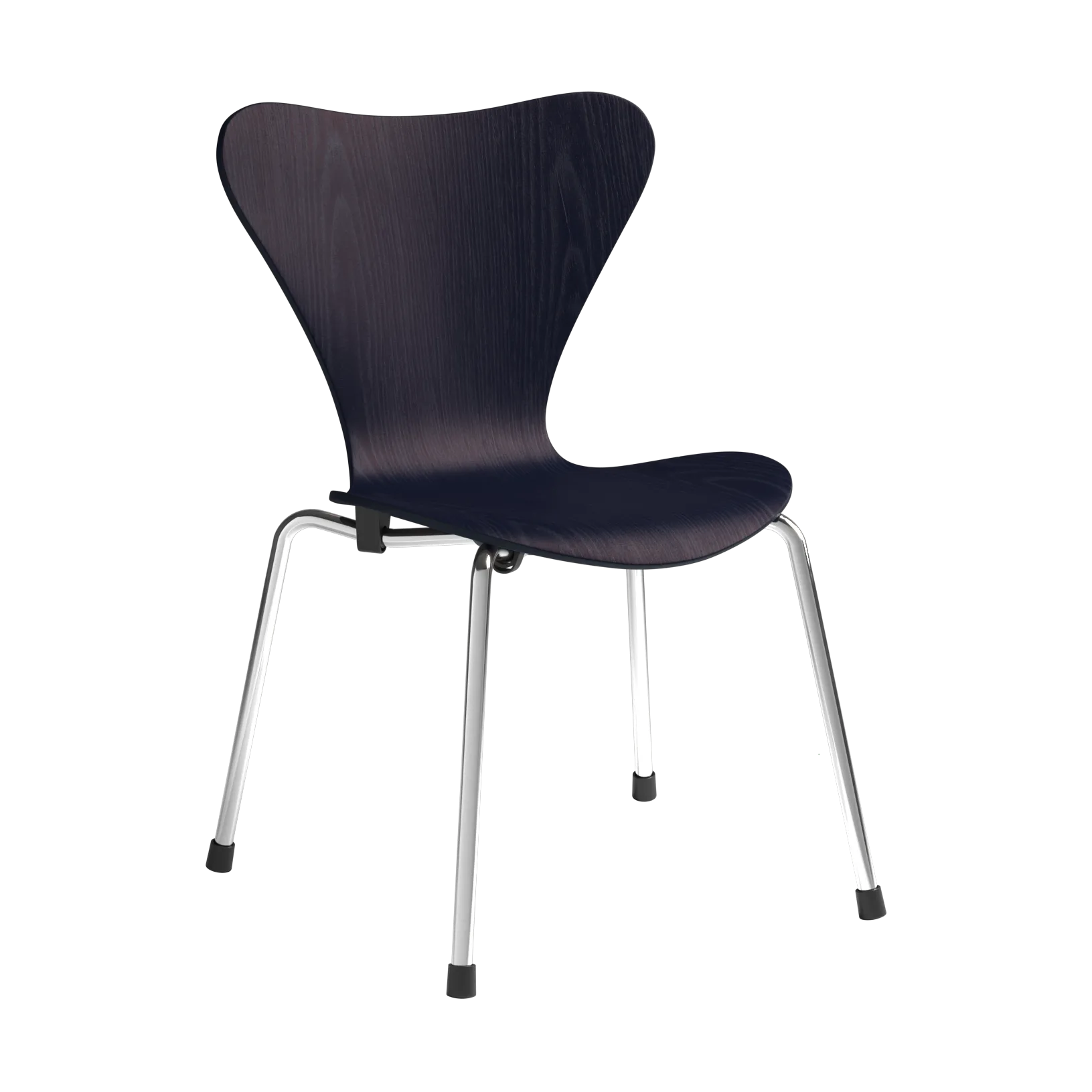 3177 Series 7 barnestol, Midnight blue behandlet ask-krom Fritz Hansen