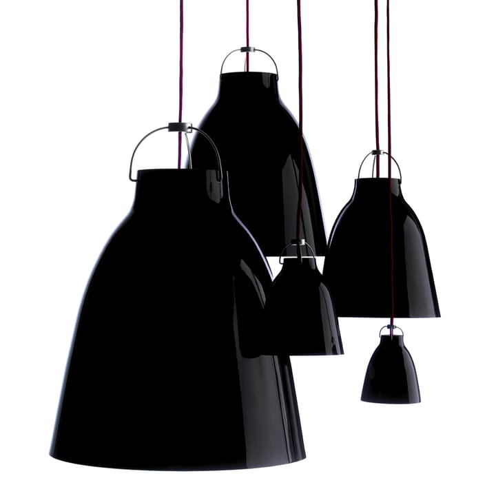 Caravaggio 1 pendel  - Sort-sort tekstilledning - Fritz Hansen