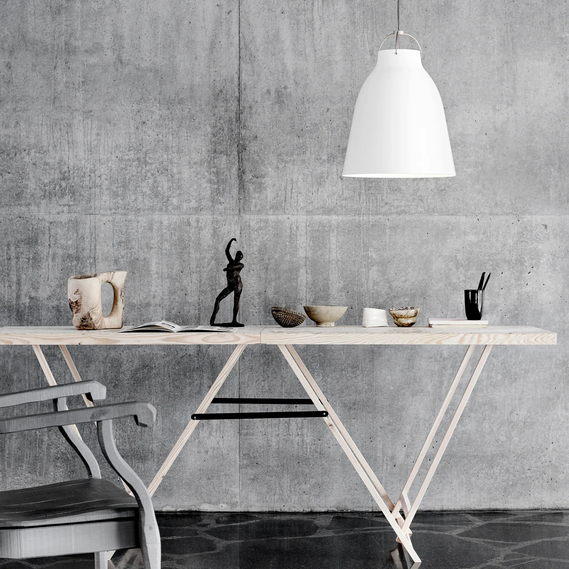 Caravaggio P3 pendel, Hvit Fritz Hansen