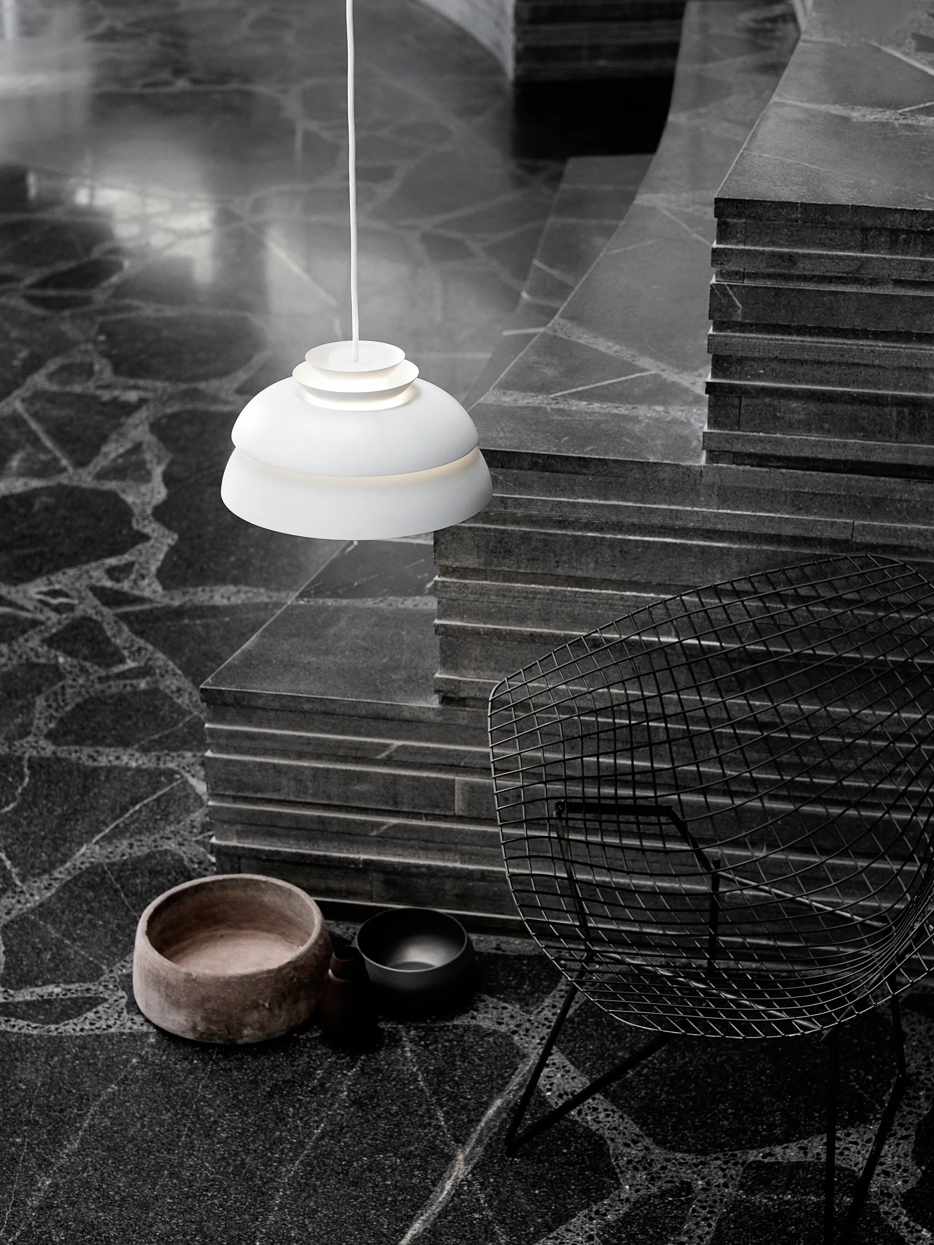 Concert hengelampe hvit, P1 Fritz Hansen