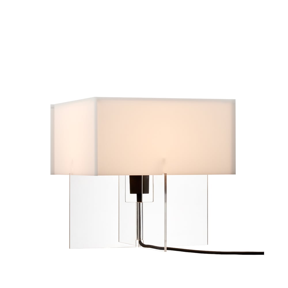 Bilde av Fritz Hansen Cross-Plex T-300 bordlampe Opal-stativ i akryl