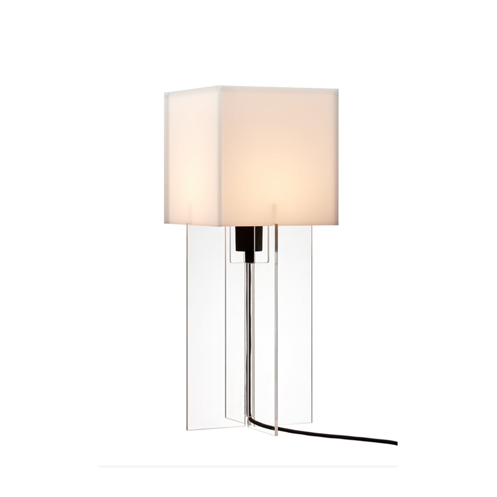 Bilde av Fritz Hansen Cross-Plex T-500 bordlampe Opal-stativ i akryl