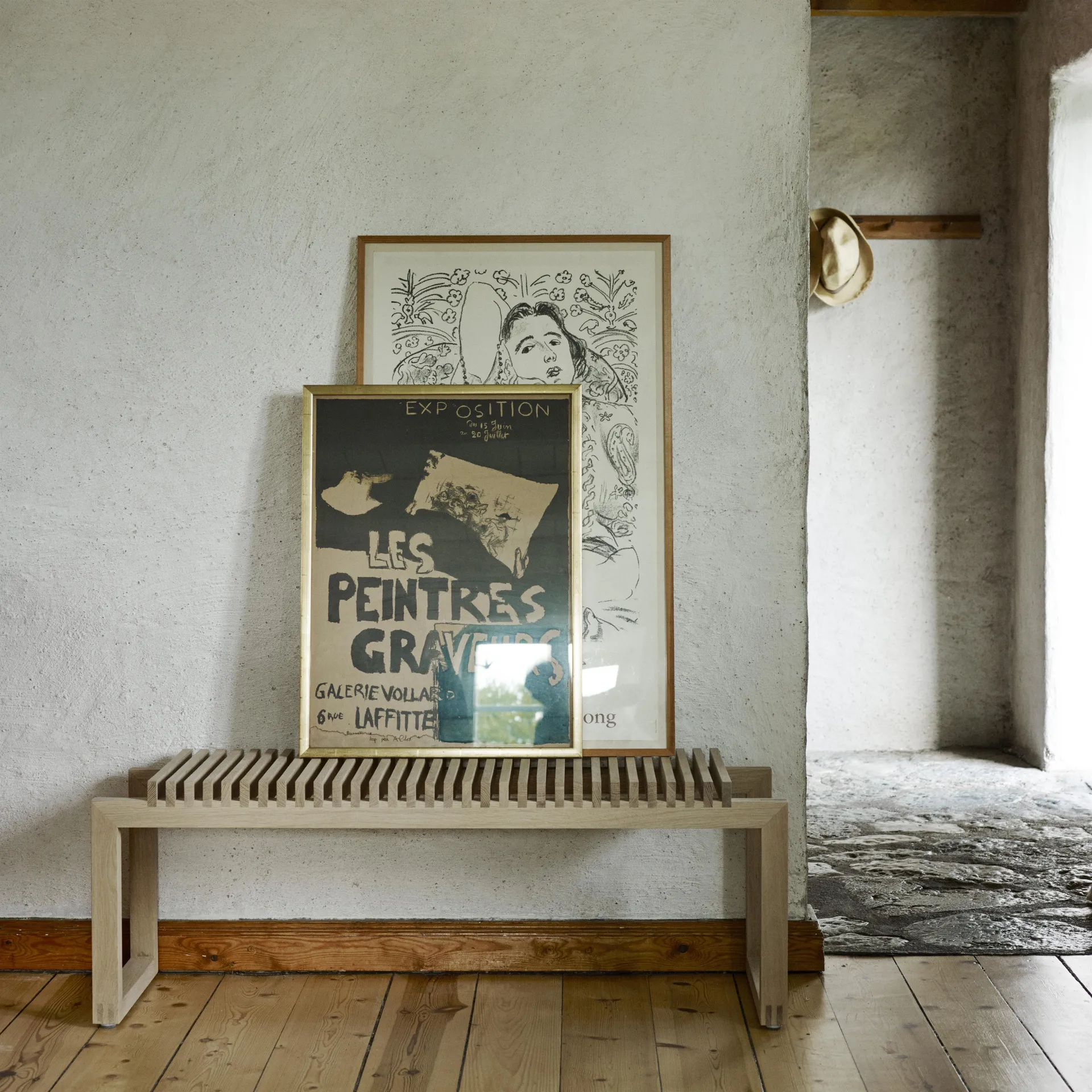 Cutter benk 121 cm, Eik Fritz Hansen