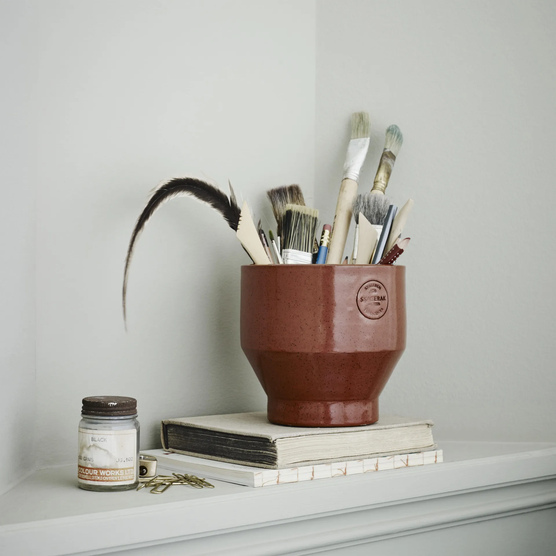 Edge blomsterpotte (innendørs) Ø15 cm, burned red (rød) Fritz Hansen