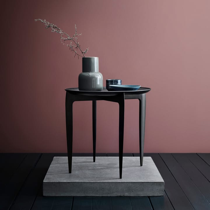 Foldable Tray Table Ø 45 cm - Svart - Fritz Hansen