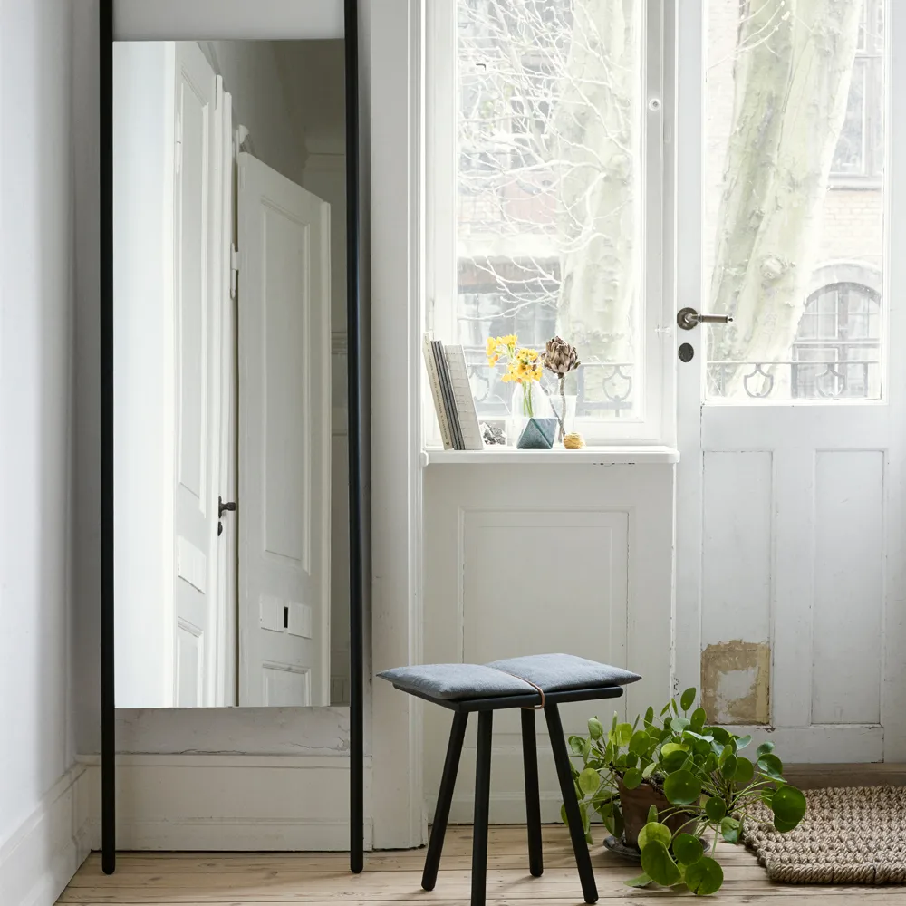 Georg krakk, linnen, eik ubehandlet, inkl. dyna i linnen Fritz Hansen