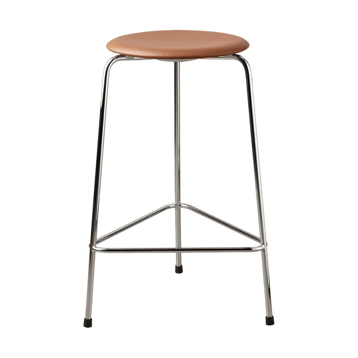 High Dot counter stool 3 ben - Essential walnut-chrome - Fritz Hansen