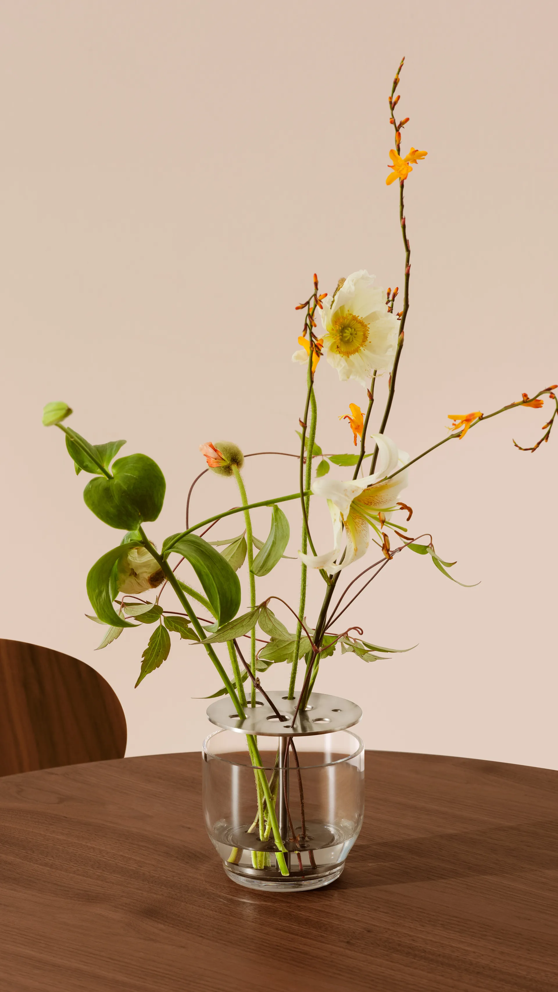 Ikebana vase rustfritt stål, Small Fritz Hansen